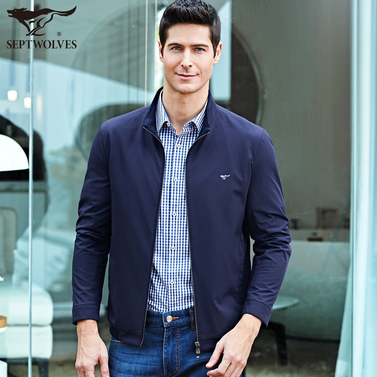 Blouson homme SEPTWOLVES    manches longues en Nylon - Ref 3118461 Image 1