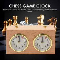 Pleasant Spring Chess Go Game Wooden Timer Portable Mechanical Clock Racing for Referee