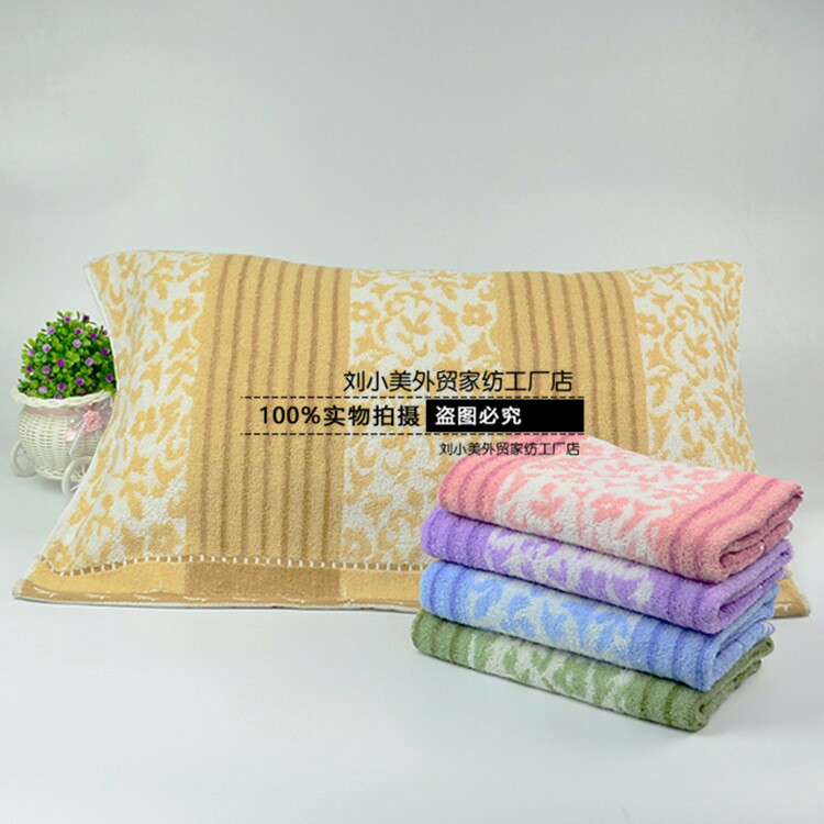 Khăn bông hoàn toàn nguyên chất làm dày khăn gối lớn vỏ gối nằm