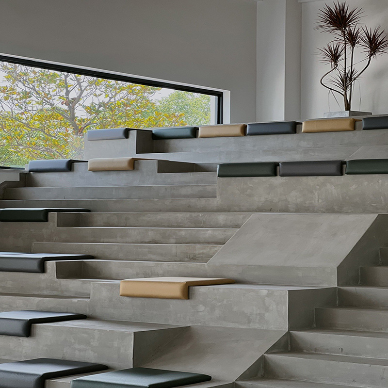 Step Cushions Custom L type Fold Angle Seat Cushion Outdoor Stairs Mat Mall room Cushion Dining Chair Mat Milk Tea Shop-Taobao