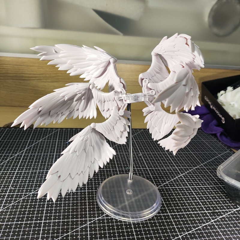 Figure Accessories White Fengyu Six-Wing Wings Solid Color Series (No Body Stand, Only Six-Wing Wings)