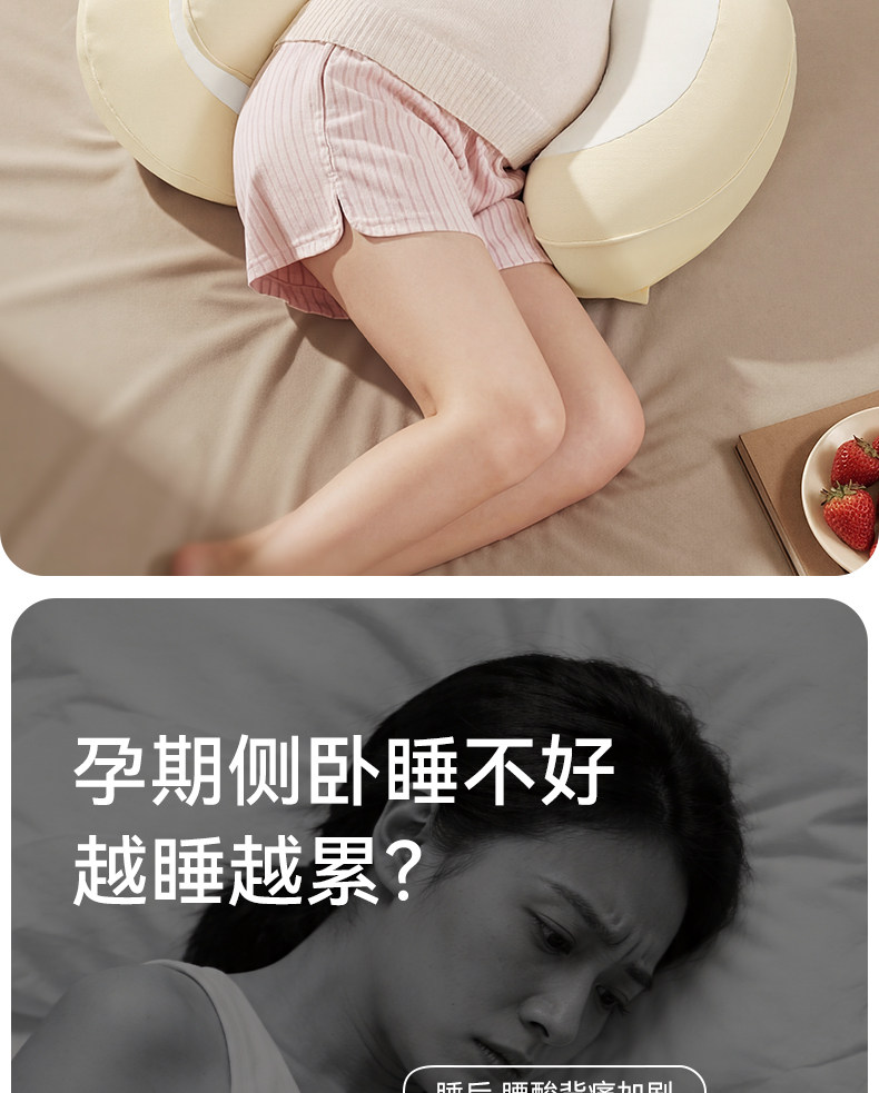 英氏孕妇枕头护腰侧睡托腹侧卧枕怀孕期夏季睡觉期抱枕神器靠枕头 — 2
