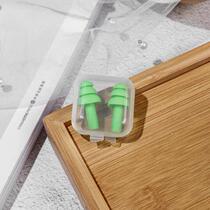 Swimming cap super soft adult bathing in-ear noise reduction mute earplugs diving non-slip learning waterproof swimming earplugs high-end