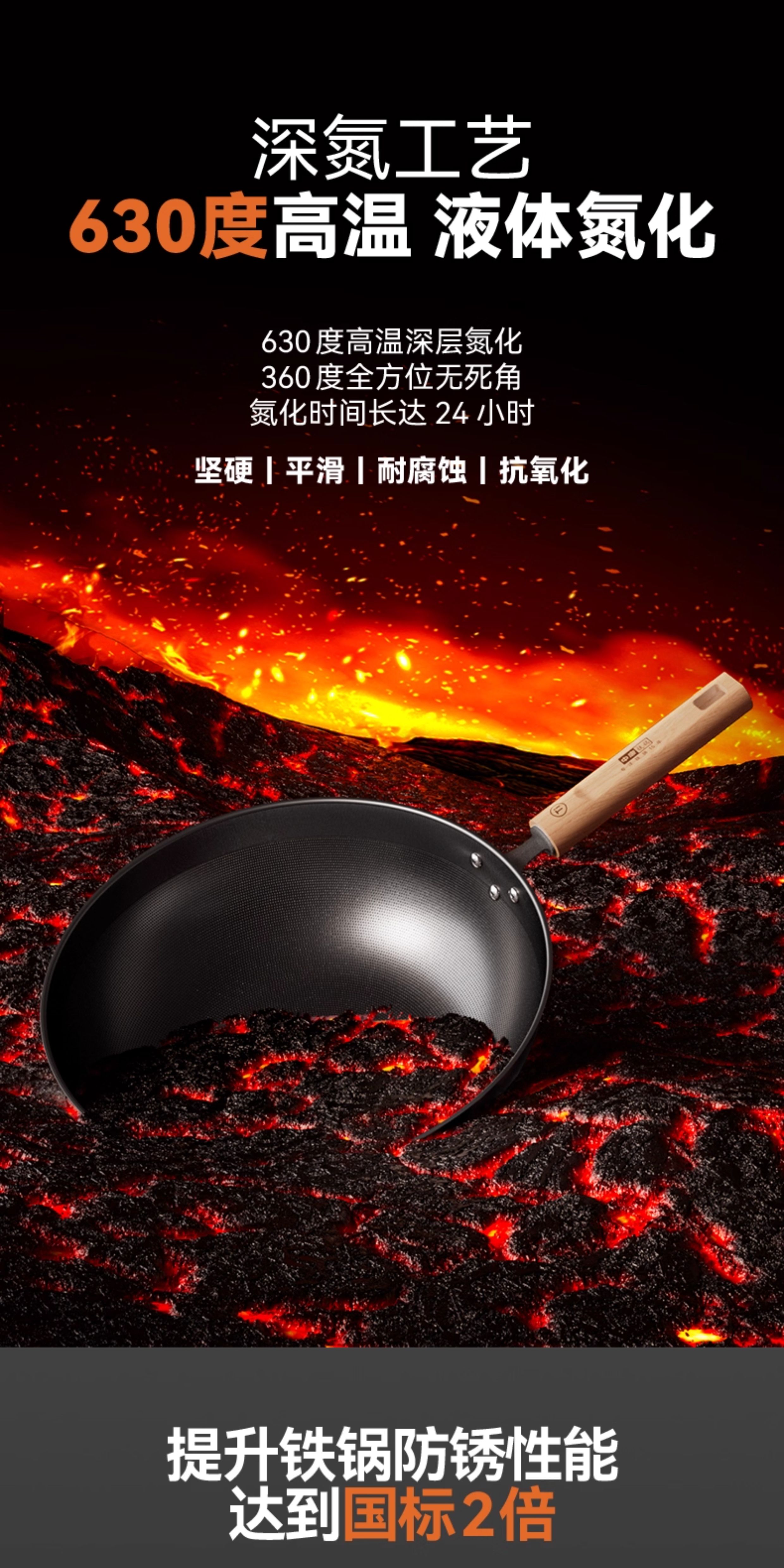 安享好物 安享A级炒锅-中康有钛 仿生铁锅  
