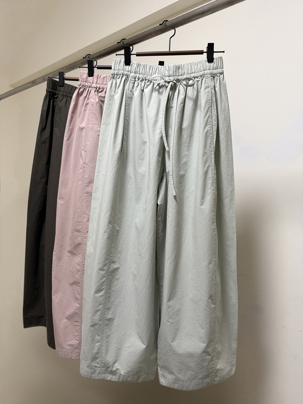 Imported Pure Cotton Elastic Waist Loose Casual Pants