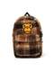 Plaid Cartoon Monkey Bag Autumn and Winter Plush Casual Travel Outing Student Backpack School Bag