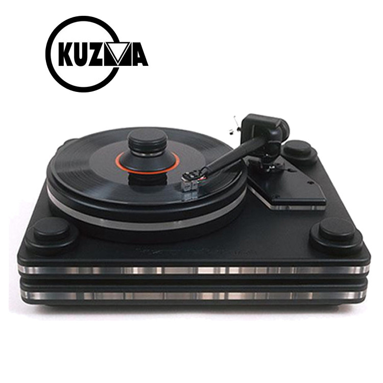 Gusma Kuzma Stabi Ref2 double motor heavy floppy disc black adhesive record machine with speed control