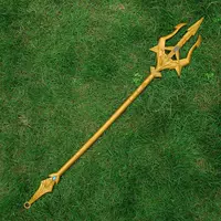 100см Нептун Алебарда желтая, пластик ПП