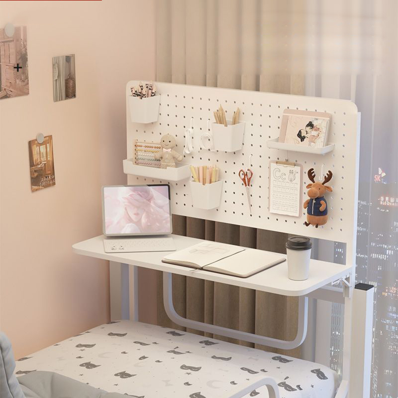 Dormitory Bed Table, Foldable Computer Desk, Student Punch-Free Dormitory Bedside Table, Pegboard, Lazy Storage Rack Dormitory Bed Table, Foldable Computer Desk, Student Punch-Free Dormitory Bedside Table, Pegboard, Lazy Storage Rack