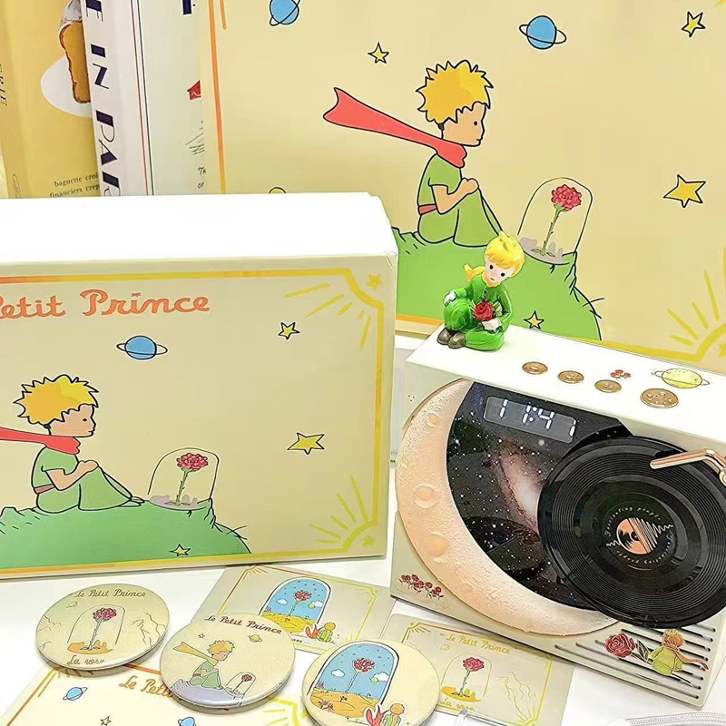 The Little Prince Moonlight Clock Alarm Clock Bluetooth Speaker Wireless Audio Atmosphere Birthday Gift for Boyfriend 520