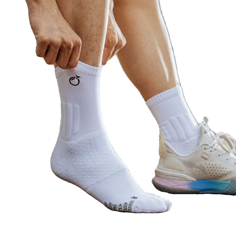 Melonfit Sports Socks Thickened Ankle Protection Socks Non-Slip Badminton Running Basketball Socks Football Socks Ankle