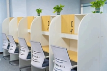 Self-study table study room study table desk partition table and chair closed immersion table postgraduate entrance examination college student training table