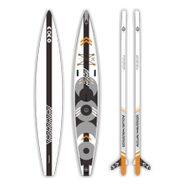 AquaWarrior Mid Paddle Star Race Racing Paddleboard Double Deck Surfboard Inflatable Paddleboard Competition Paddling Board