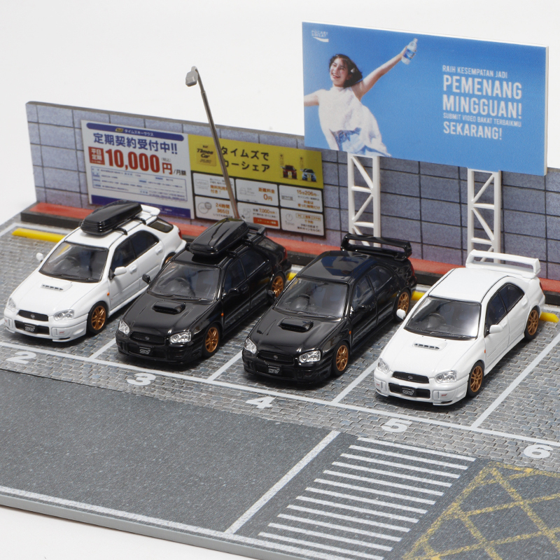 Furuya Subaru Impreza 7Th, 8Th, and 9Th Generation 1:64 Scale Die-Cast Alloy Car Model