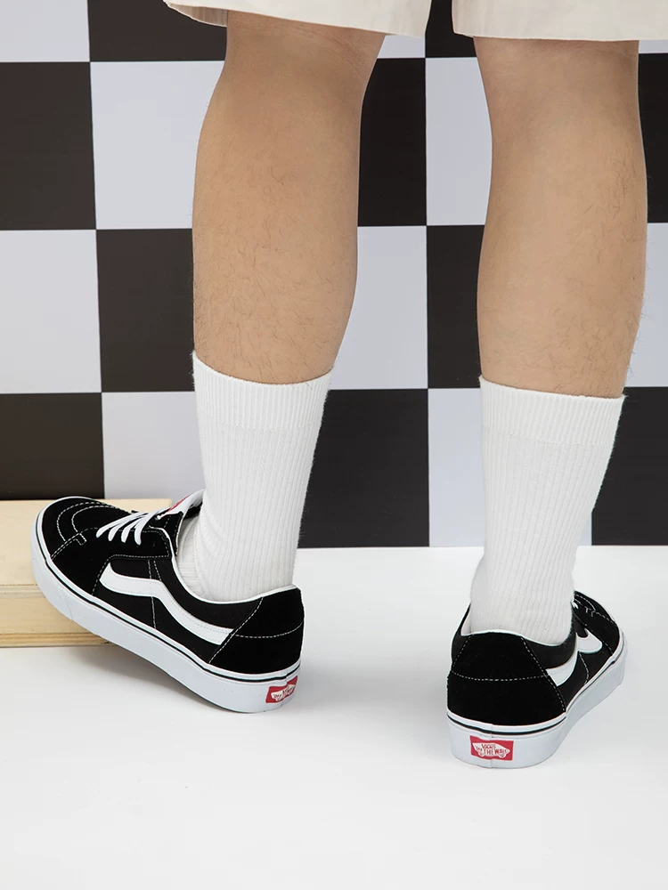 Официальный флагманский магазин VANS Fans: SK8-LOW классика черно-белая ретро уличные мужские спортивные роликовые кеды