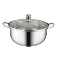 Qingzhan PT20-SF PT22-SF stainless steel soup pot thickened porridge pot cooking pot gas induction cooker stew pot 724
