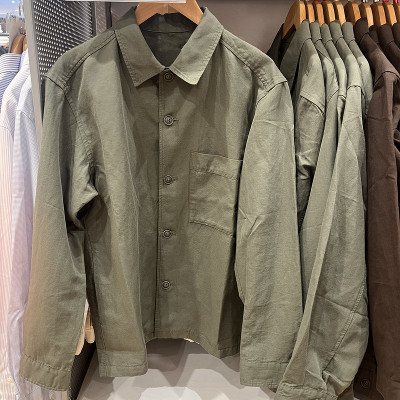 Men's and Women's Cotton and Linen Shirt-Style Jackets 2026 Spring and Autumn New Retro Loose Long-Sleeved Coats and Jackets 482443 Men's and Women's Cotton and Linen Shirt-Style Jackets 2026 Spring and Autumn New Retro Loose Long-Sleeved Coats and Jackets 482443
