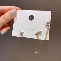 Faion Korean Octagonal star Tassel Earring for Women Ear C