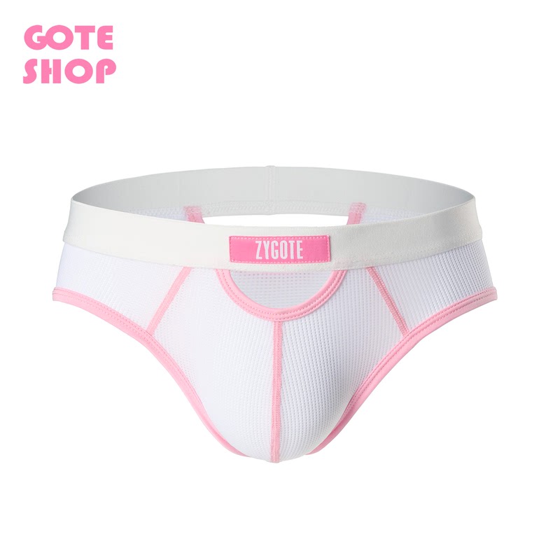 Gote Shop Color-Contrasting Triangle [Zygote] Sexy Hollow-Out Breathable and Comfortable Triangle Men's Underwear