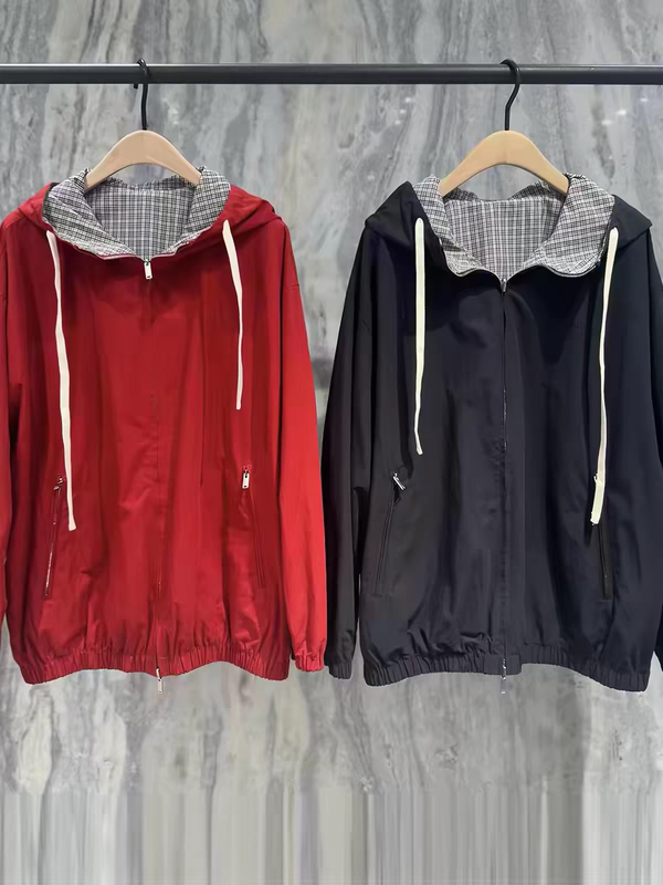 【C+ Series】Moco Jacket Reversible 2026 Autumn New Product Salt Shrinked Full Cotton Hooded Mbf3Cot005