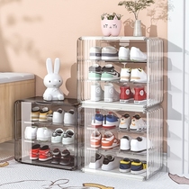 Japan imported MUJIE childrens shoe cabinet transparent baby home childrens shoes simple acrylic magnetic shoe box