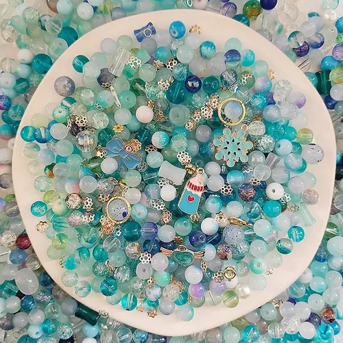 Смешанные бусины, набор материалов подходит для мужчин и женщин, браслет ручной работы, ожерелье, аксессуар, «сделай сам»