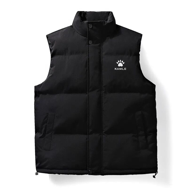 Ke Men's Vest Autumn/Winter New down Cotton Jacket Trendy Women's Outerwear Vest Thickened Couple's Men's Sleeveless Jacket