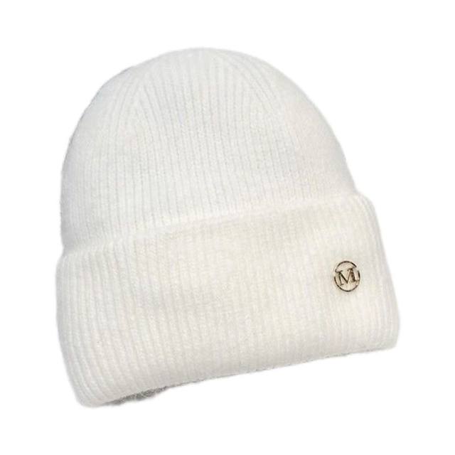 Women's Knitted Hat for Autumn and Winter, Warm Fleece-Lined, Thickened, Ear-Protecting, Large Head Circumference, Korean Style, Versatile Beanie