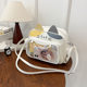 Y2K Millennial Hot Girl Pain Bag Mechanical Cat Backpack Cute Large Capacity 2024 New Model Single Shoulder Crossbody Bag