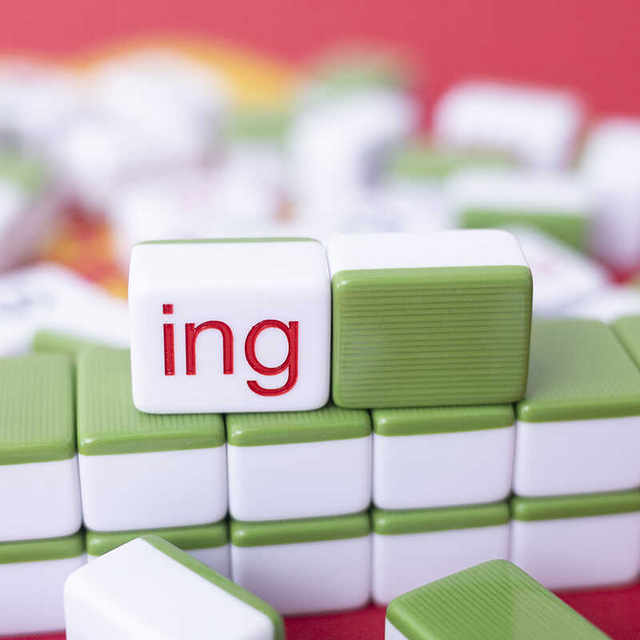 English Pinyin Alphabet Mahjong Chinese Initials and Vowels Recognition Mini Mahjong Educational Toy Cards for First-Grade Children