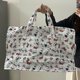 Hellokitty Luggage Bag, Travel Bag, High-Looking, Large-Capacity, Extra-Large, Portable, Waterproof Bag for Women That Can Be Attached to a Trolley Case