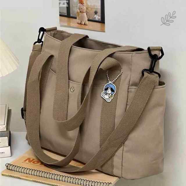 German Quality Fitness Bag, Women's Single-Shoulder Canvas Bag, Autumn and Winter Fashionable Outing Tote Shopping Bag, Large Capacity Mommy Bag