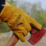 Дорожные кожаные мягкие ретро перчатки для кемпинга, из натуральной кожи