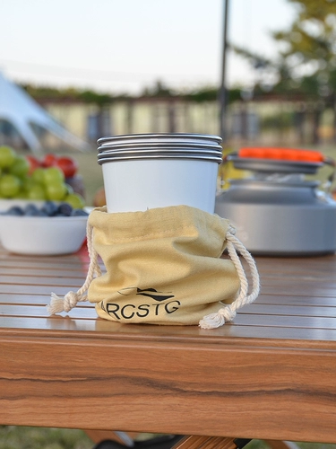 Портативный водяной чашка ARCSTG 304 Кубка из нержавеющей стали на открытом воздухе для кемпинга для бирбек