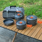 Дорожный портативный чайник для кемпинга, посуда для пикника, снаряжение, комплект