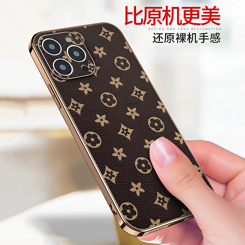Suitable for Apple 17Promax Mobile Phone Case, Classic Old-Style Genuine Leather, New Model Iphone16Pro, High-End First-Layer Cowhide, All-Inclusive, Ultra-Thin, 15Plus, Luxury Fashion Shell, Anti-Fall, 14 Protective Cover