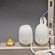 Floor heating water distributor electric actuator floor heating water collector valve switch normally closed electromagnetic temperature control valve water heating
