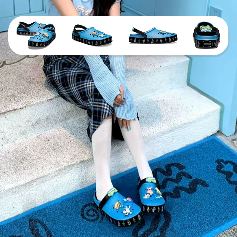 Crocs, детская пляжная обувь из поролона в семейном стиле