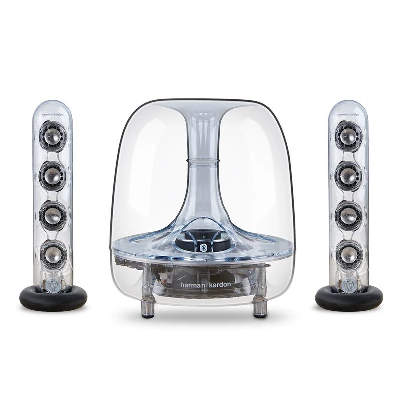Глянцевый Harman Katon Aura Studio3 Crystal 4-го поколения беспроводная Bluetooth-колонка с тяжёлым сабвуфером барабанного типа