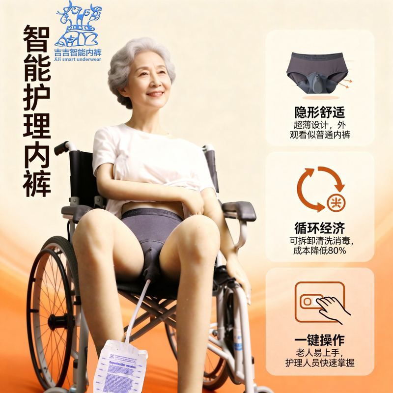Jiji Smart Urine Collection Underwear for Women, Specially Designed for Sitting, Leak-Proof, Perfect for Long Hours in the Office/Driver Travel Essential