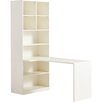 Cafani household minimalist desk bookcase integrated