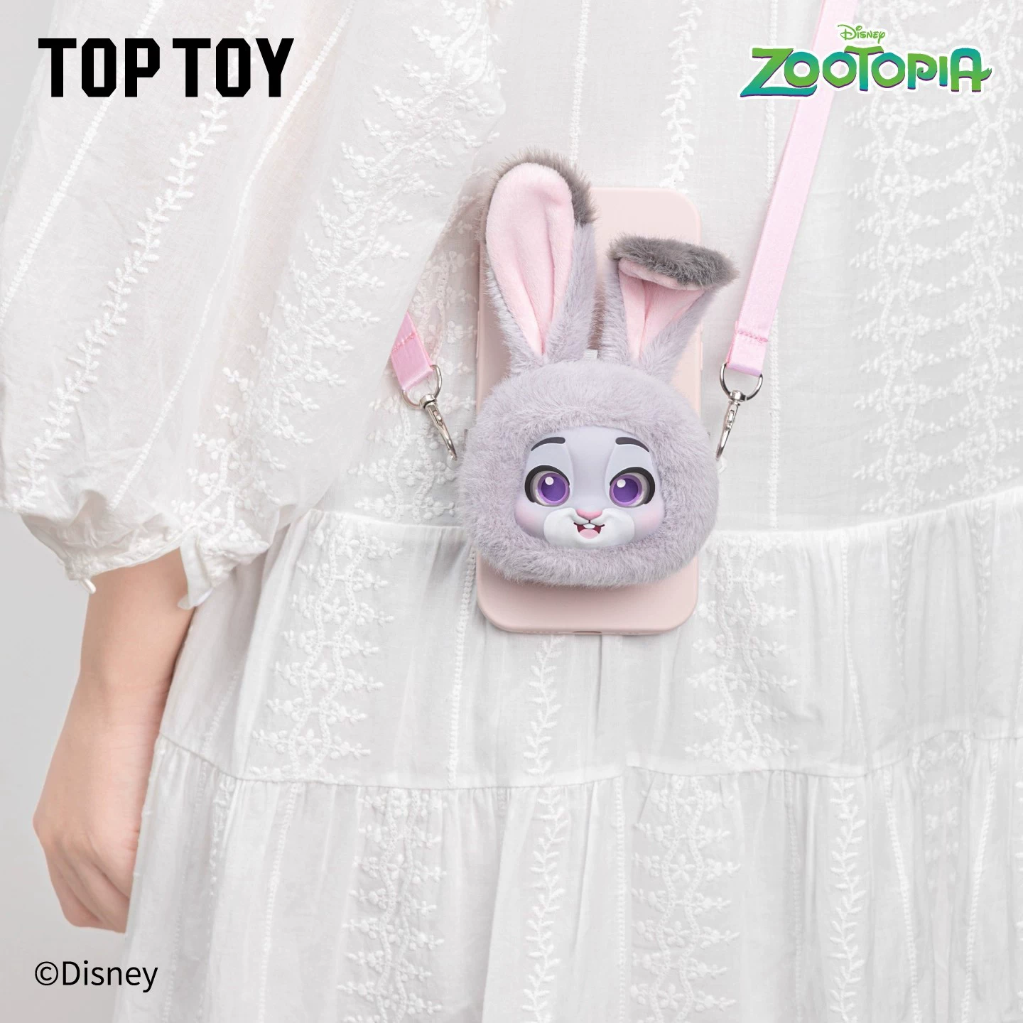 TOPTOY Disney Zootopia Expression Pack Series Plush Mobile Phone Back Clip Blind Box Trendy Doll Doll