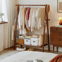 German floor-standing clothes hanger coat rack bedroom room clothes drying rack household clothes hanger indoor beech wood