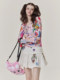 Iscreamcolour Mof Original Printed Design Short Skirt White Puffy Skirt Girl's Department Store