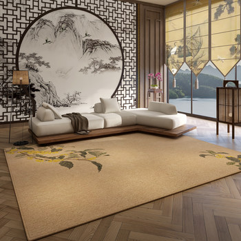 Carpet living room new chinese style 2025 new sofa coffee table carpet bedroom study thickened floor mat large area washable