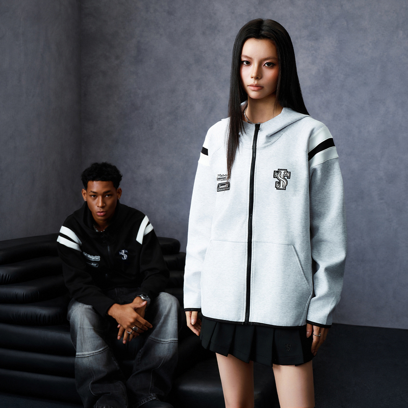 Stk Smalltownkid Racing Air Layer Windbreaker Cardigan Hoodie Long-Sleeve Jacket Trendy and Unique