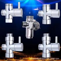 Shower water distributor all-copper quick-open shower three-way one-in-two-out water distributor valve 4 points 6 points converter