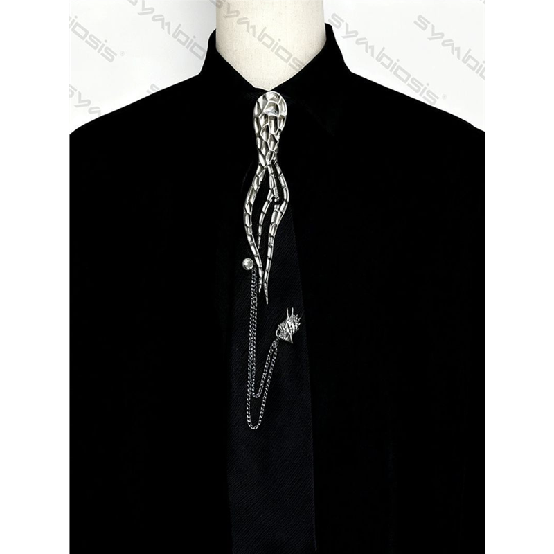 Original [Lava I] European and American Medieval Retro Gothic Dark Personality Hip-Hop Punk Tie