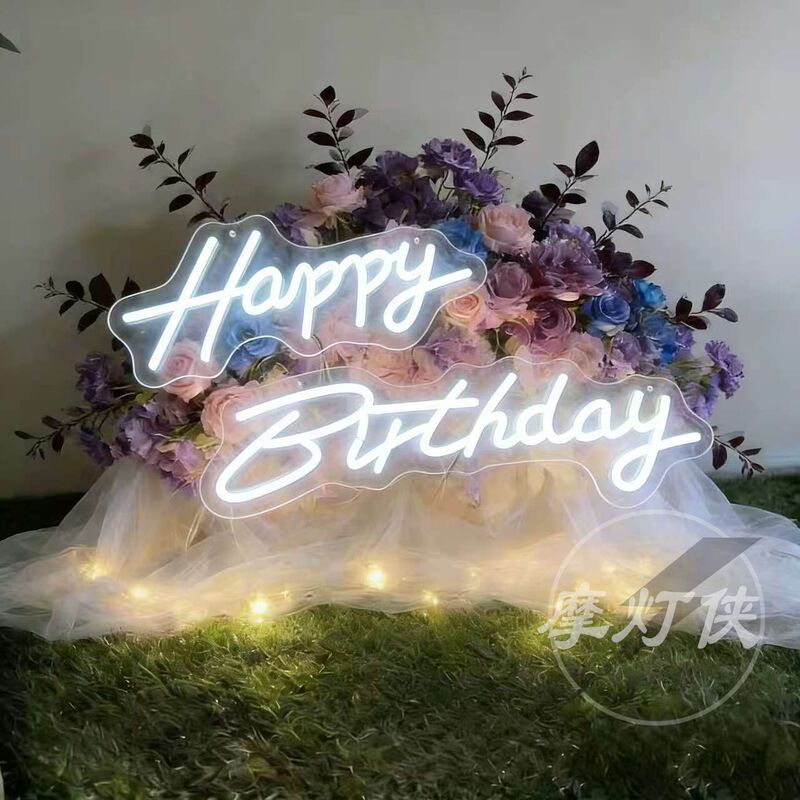Happy Birthday Letter Light Sign Led Birthday Party Decoration Atmosphere Happybirthday Neon Light Glowing Letters Happy Birthday Letter Light Sign Led Birthday Party Decoration Atmosphere Happybirthday Neon Light Glowing Letters