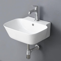 Washbasin Small family type Mini hanging wall washstand Washstand Domestic Toilet Suspended Wall-mounted Integrated Ceramic Wash Table